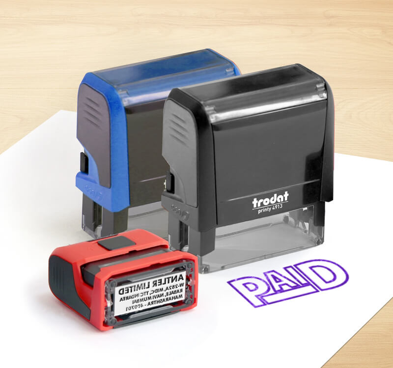Auto Ink Fill Rubber Stamp