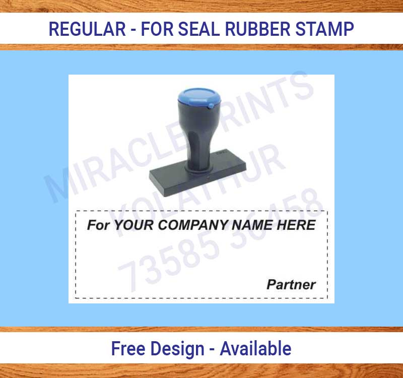 Regular Seal Rubber Stamp