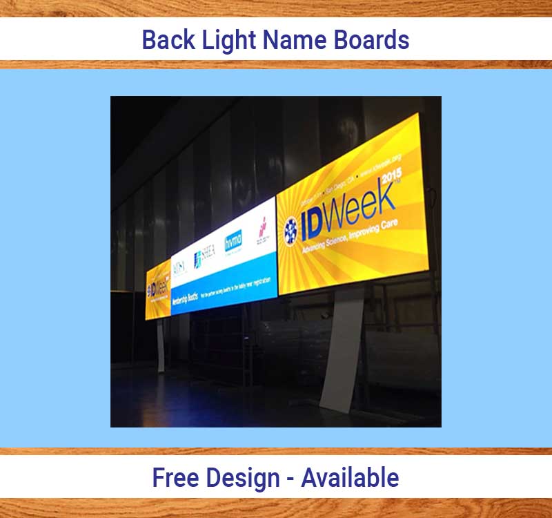 Back Light Name Board