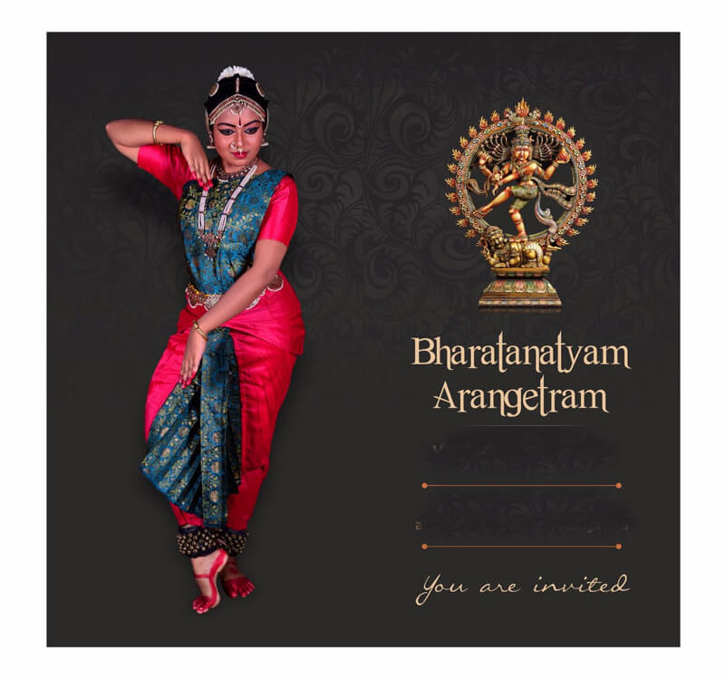 Bharathanatiyam Invitation