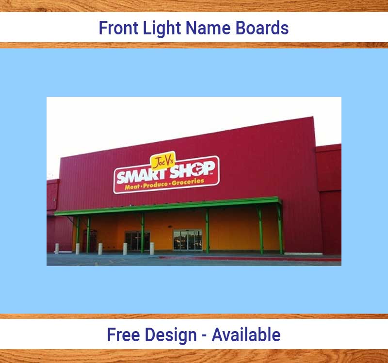 Front Light Name Board