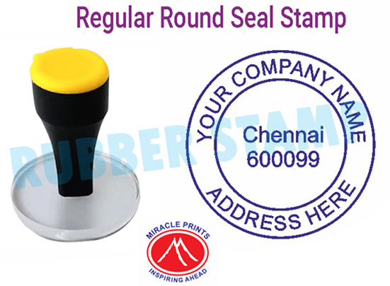 Regular Seal Rubber Stamp